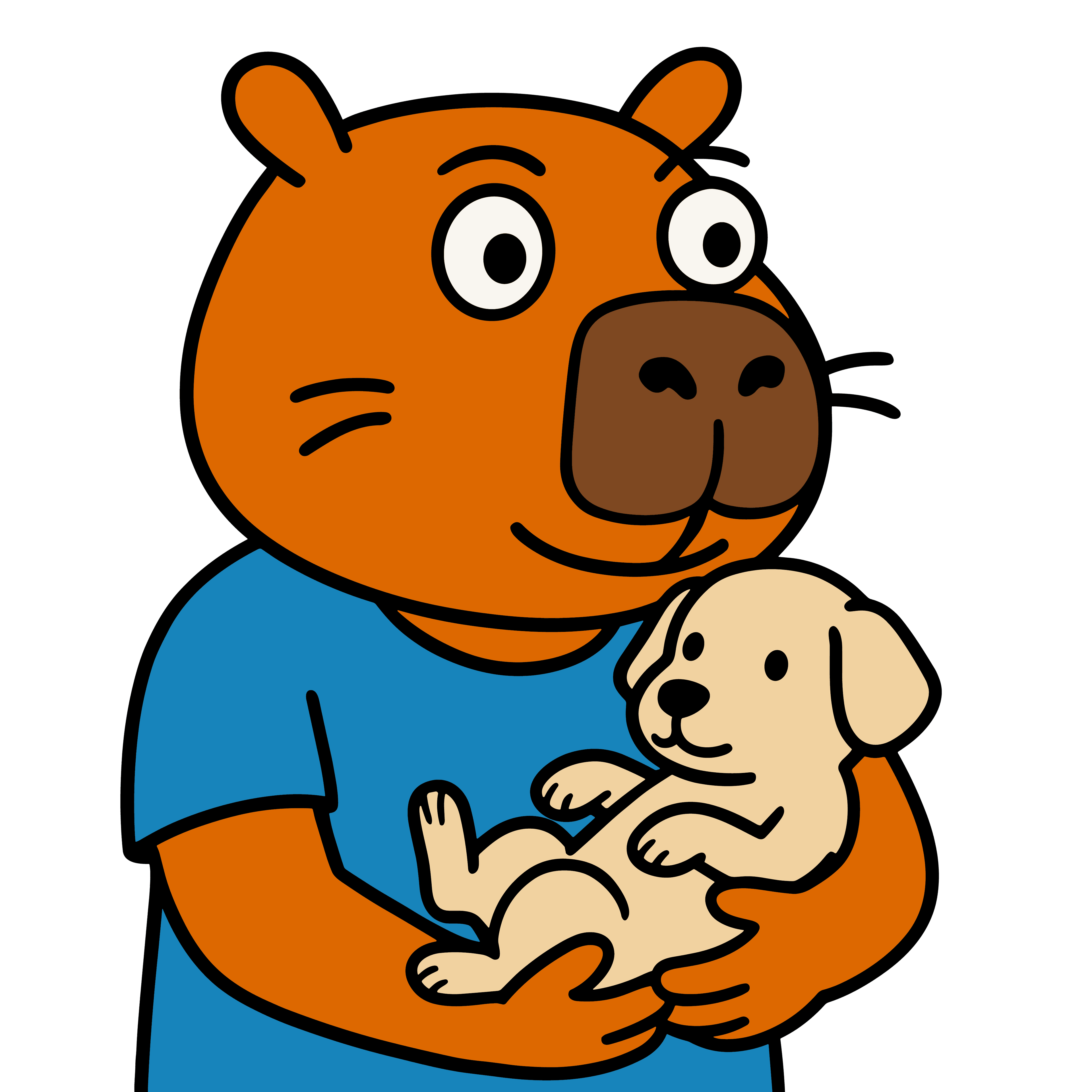 Gaby holding a puppy